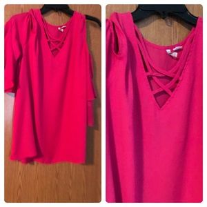 Cold shoulder blouse